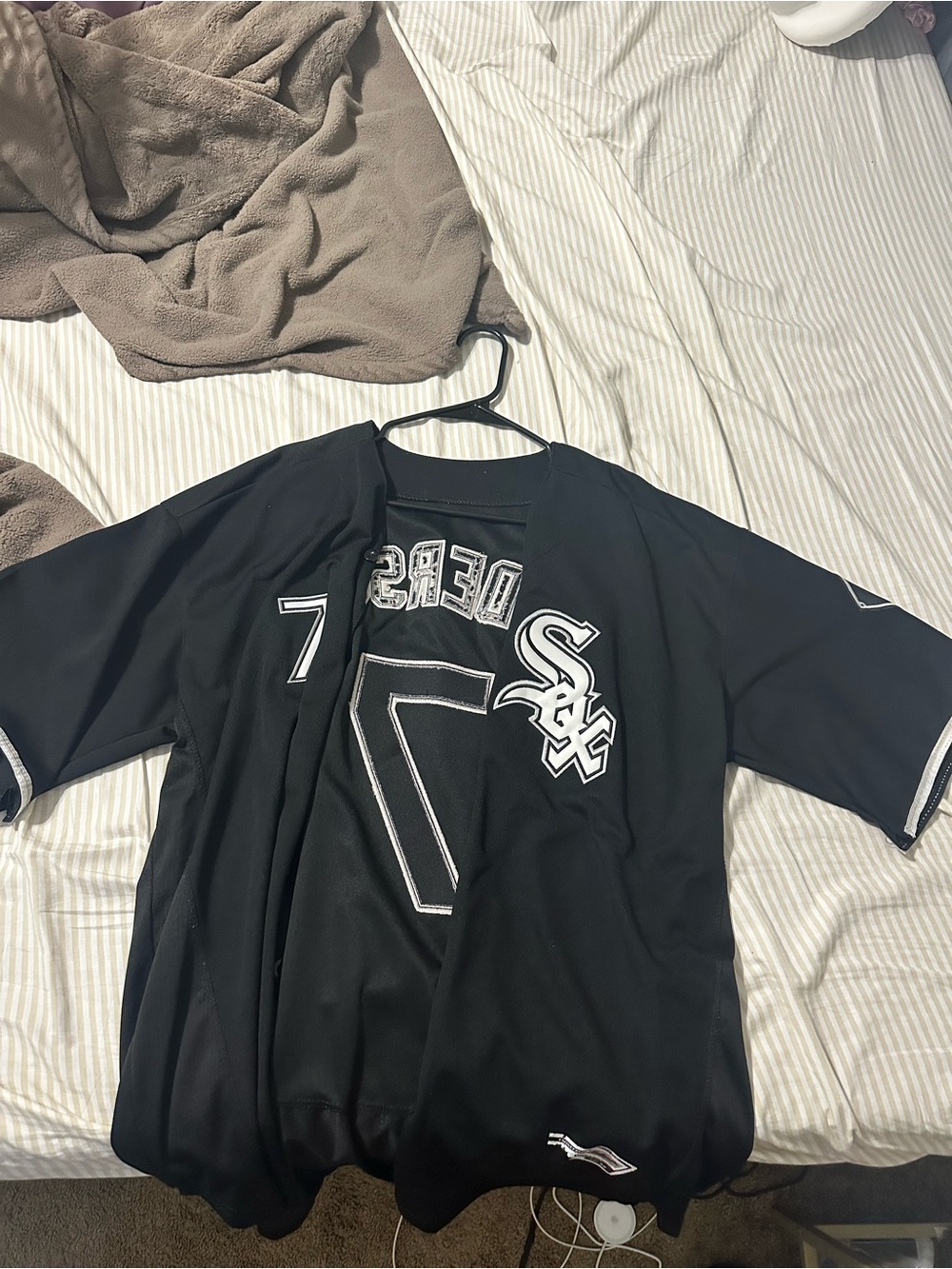Chicago White Sox Black Baseball Jersey - #7